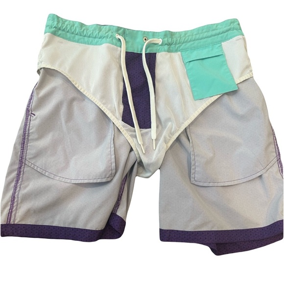 Bonobos Banzai Boardie Swim Trunks Printed Purple Men's 31 - Picture 3 of 9